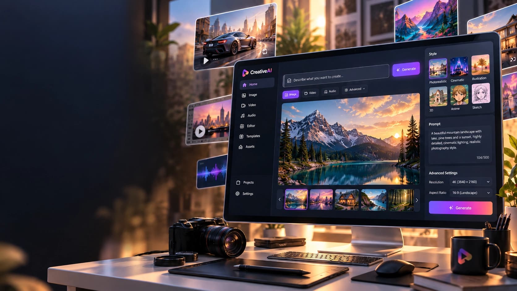 AI Media Creation work by Geek Bridge