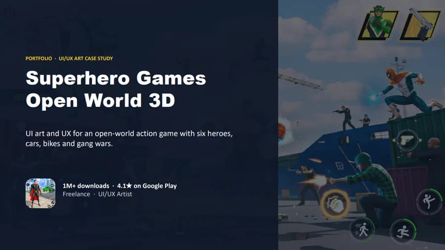 Superhero Games: Open World 3D case study cover